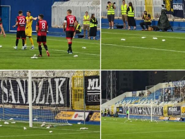 Navijači Novog Pazara brutalno odgovorili nakon smrti Mladića: Pelene letjele s tribina