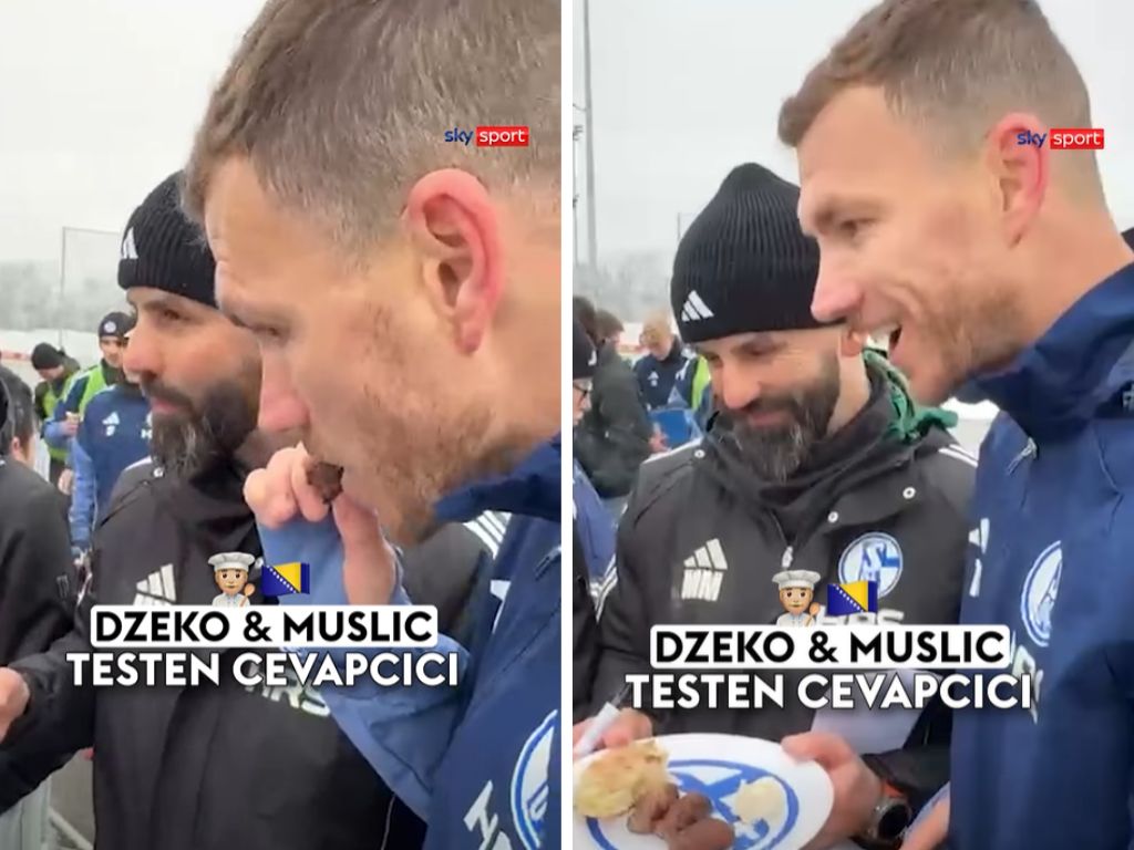 Navijači Schalkea donijeli ćevape Džeki i Musliću, Edinovi komentari su hit