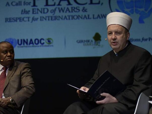 Nedžad Grabus na skupu 'Poziv na mir' Alijanse civilizacija UN-a i Religije za mir