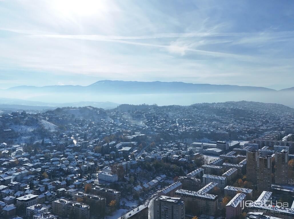 Nezdrav i zagađen zrak u većini bh. gradova, dobar jedino u Bihaću