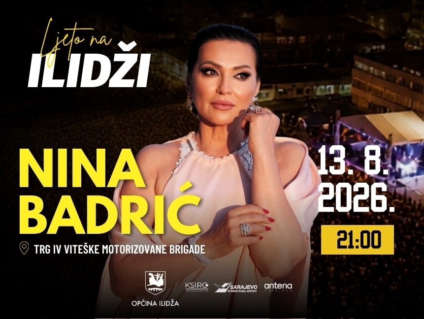 Nina Badrić sutra na Ilidži: Veliki koncert pod otvorenim nebom, ulaz besplatan