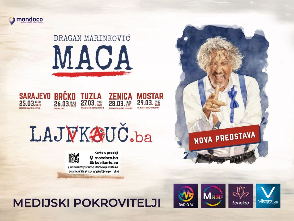 Nova predstava Mace - Lajfkouč.ba kreće na prvu BH turneju