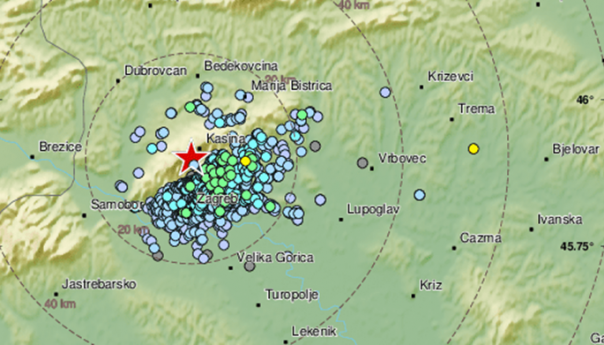 Novi potres u Hrvatskoj jačine 2,2 po Richteru