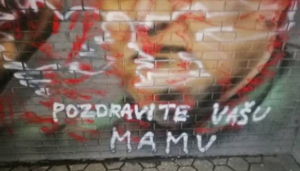 Novi Sad: Išaran mural posvećen zločincu Mladiću