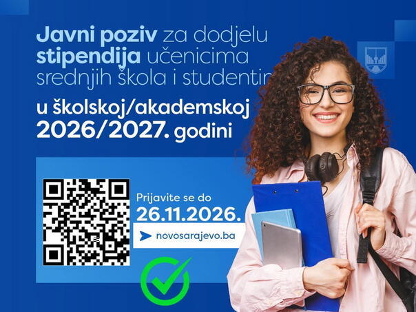 Novo Sarajevo stipendira učenike i studente: Evo ko se može prijaviti