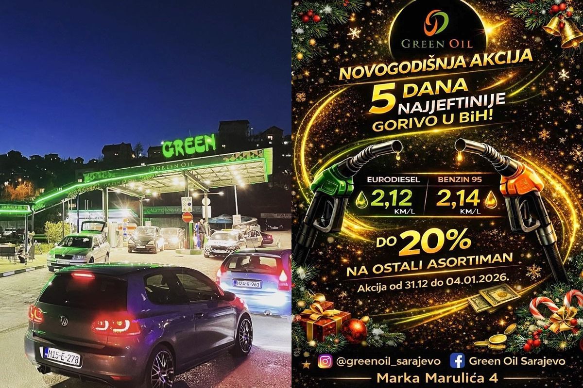 Novogodišnja akcija Green Oil-a: Najjeftinije gorivo u BiH