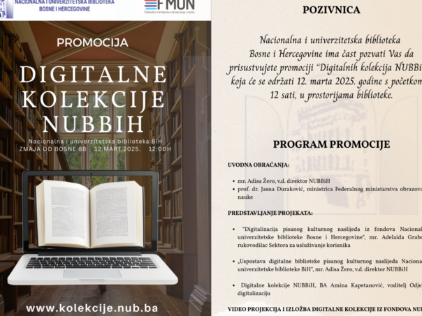 NUBBiH predstavlja projekt digitalne kolekcije kulturnog naslijeđa