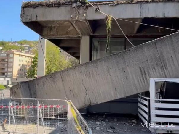 Obustavljene sve aktivnosti u Skenderiji nakon urušavanja krova