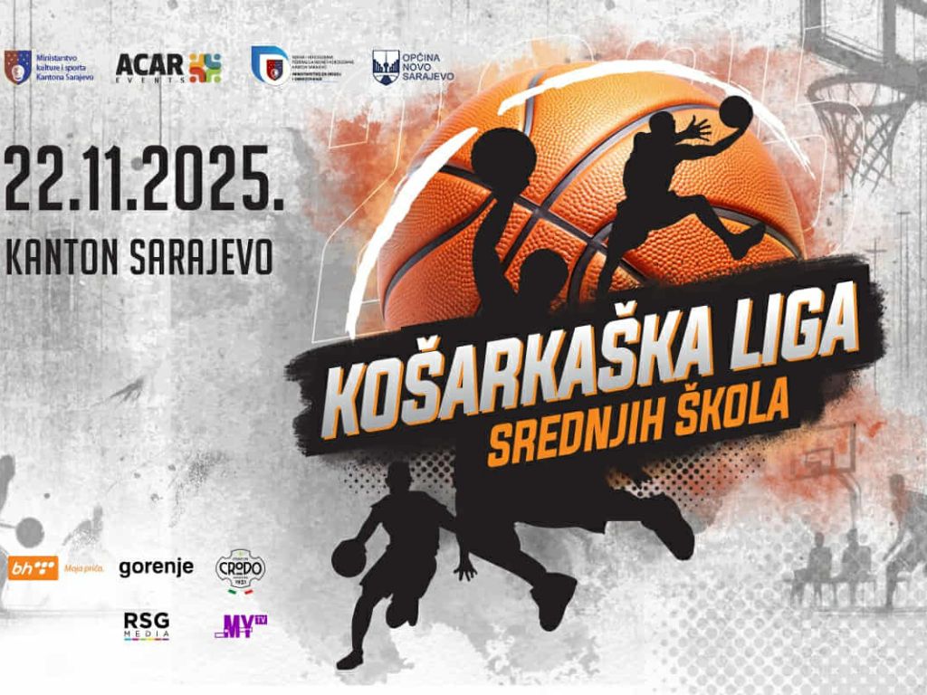 Od 22. novembra počinje 1. Liga srednjih škola Kantona Sarajevo