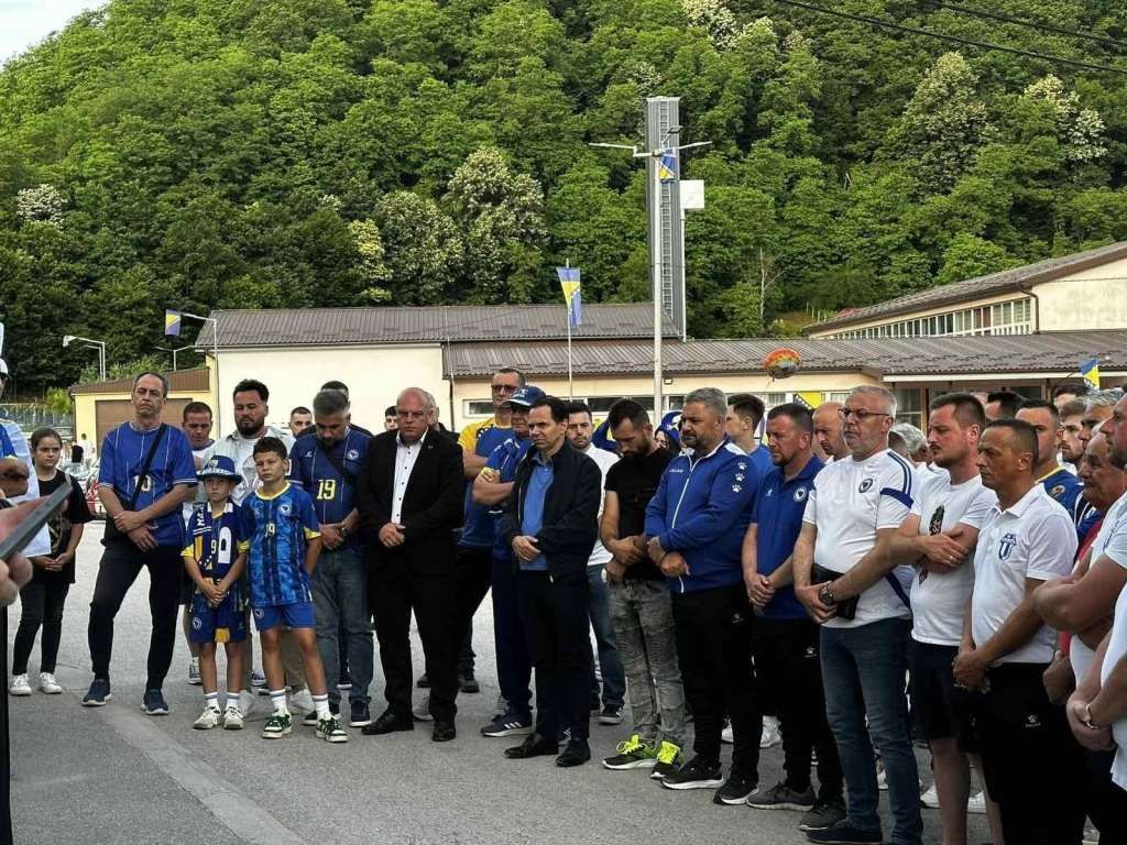 Odata počast "Ljutim Krajišnicima" stradalim nakon utakmice Litvanija-BiH
