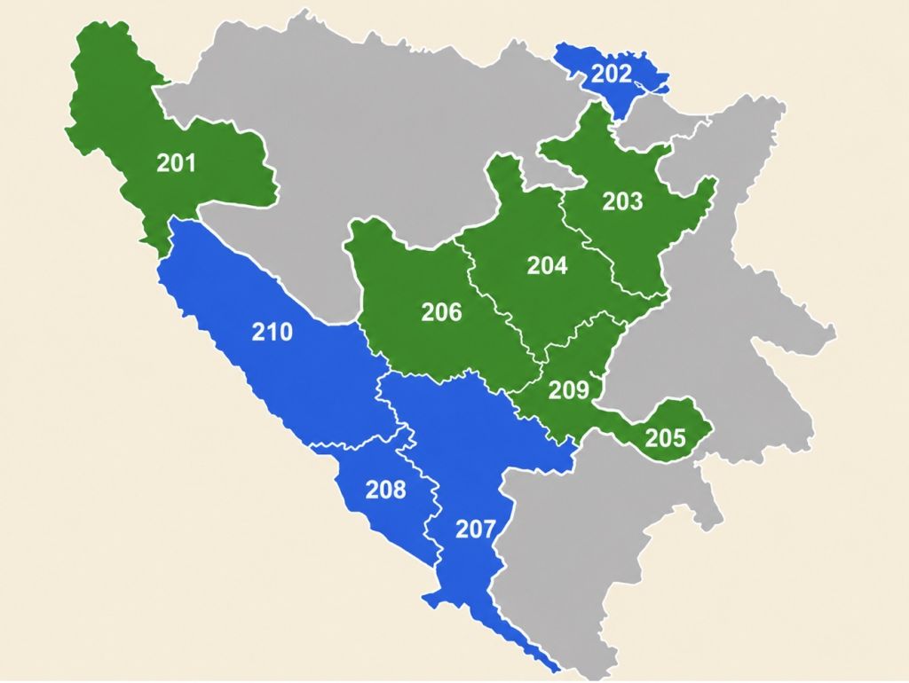 Odnos snaga u kantonima: SDA prva u šest, HDZ u četiri