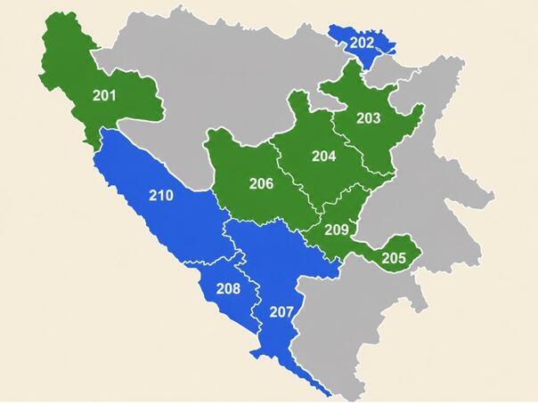 Odnos snaga u kantonima: SDA prva u šest, HDZ u četiri