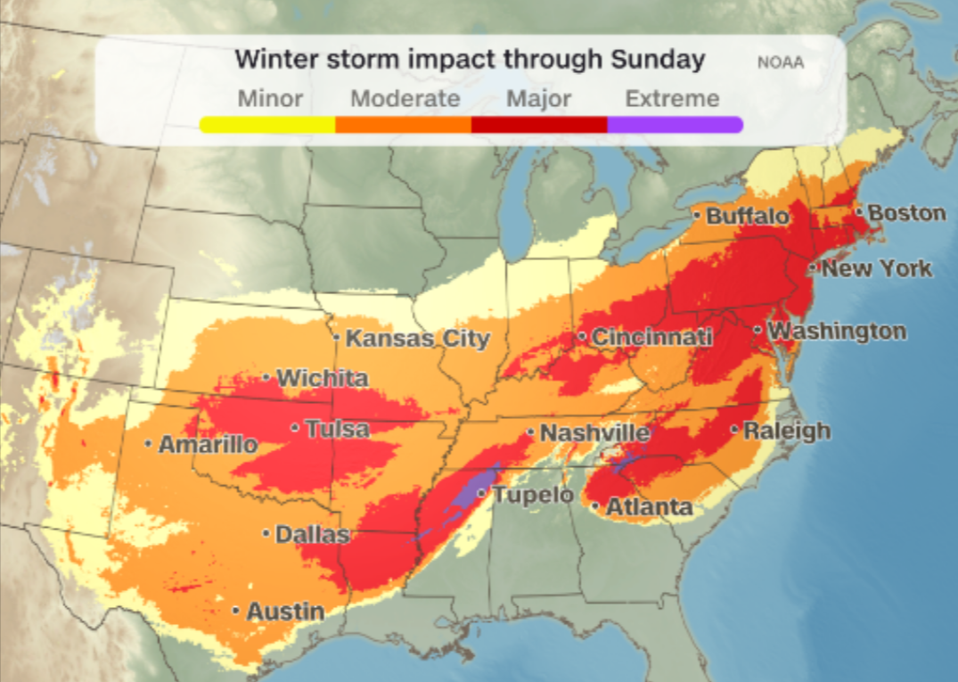 Ogromna zimska oluja paralizirala SAD: Otkazano skoro 12.000 letova