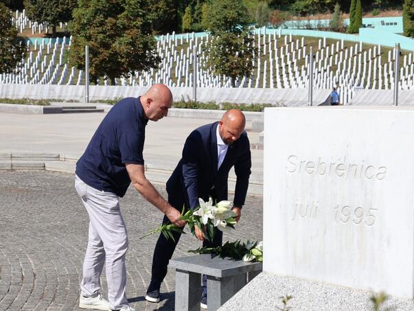 Okerić i Osmanović u Srebrenici: KS nastavlja snažno podržavati čuvanje istine o genocidu