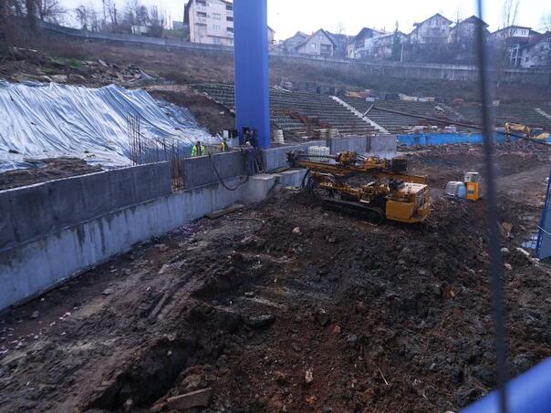 Općina Novo Sarajevo izdvojila 4,6 miliona KM za izgradnju južne tribine Grbavice