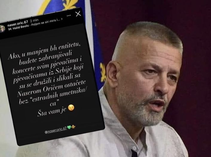 Orić: Budete li branili nastupe svima koji su se slikali sa mnom ostaćete bez estrade