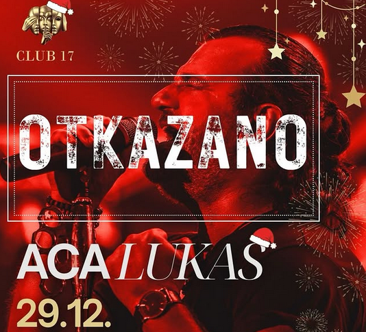 Otkazan koncert Ace Lukasa u Banjaluci