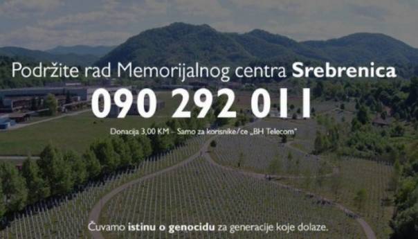 Otvoren broj za pomoć Memorijalnom centru Potočari