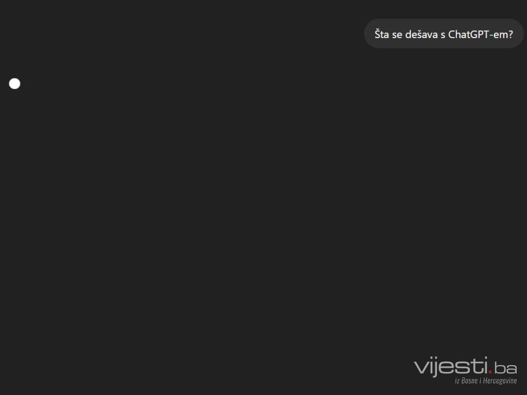 Pao je ChatGPT, korisnici širom svijeta prijavljuju probleme