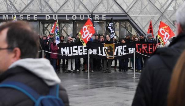 Pariški muzej Louvre zatvoren zbog protesta protiv penzione reforme