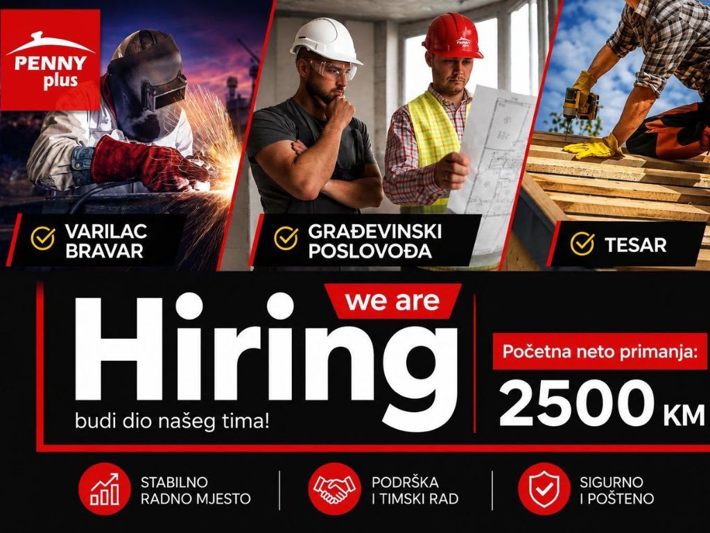 Penny Plus otvara nova gradilišta i nudi prilike za posao