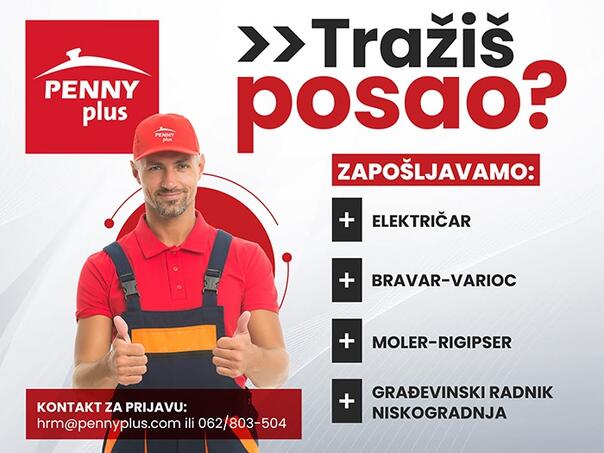 Penny plus otvorio oglas za više radnih pozicija
