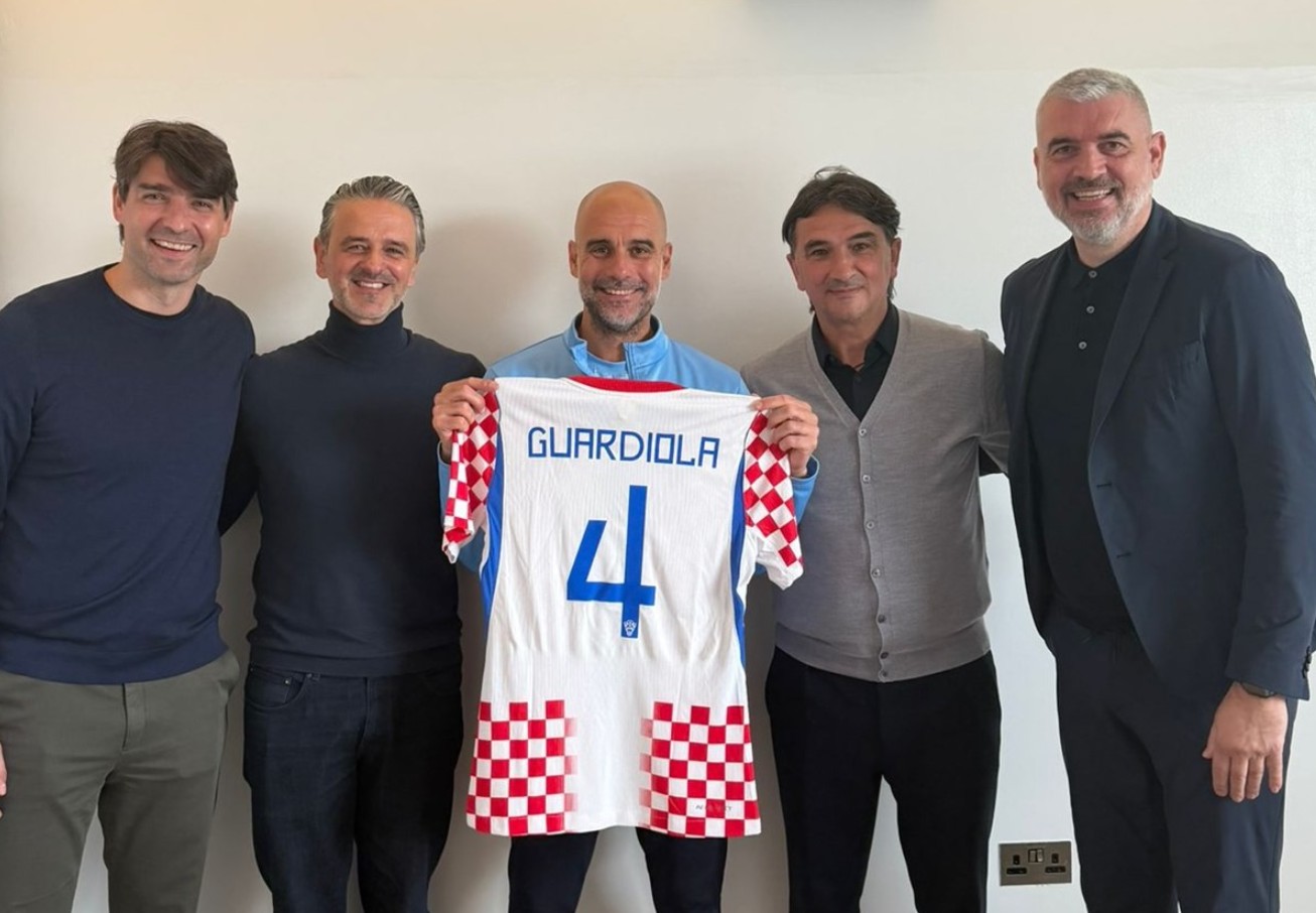 Pep Guardiola u Manchesteru ugostio delegaciju HNS-a i reprezentacije