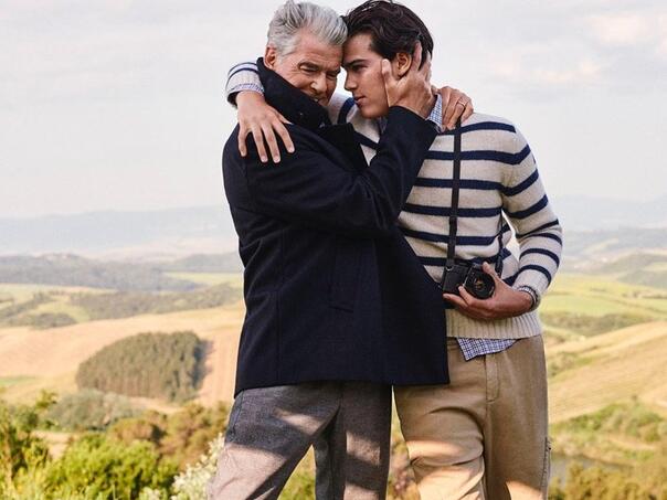 Pierce Brosnan sa sinom Parisom snimio sjajnu modnu kampanju