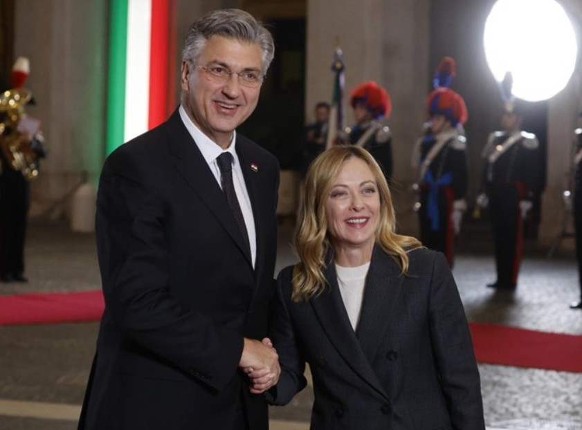 Plenković i Meloni: Italija je "privilegovani partner" Hrvatske
