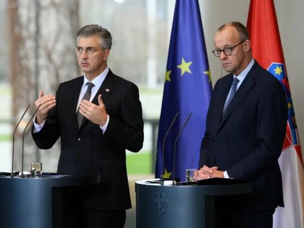 Plenković se sastao sa Merzom, govorili o BiH