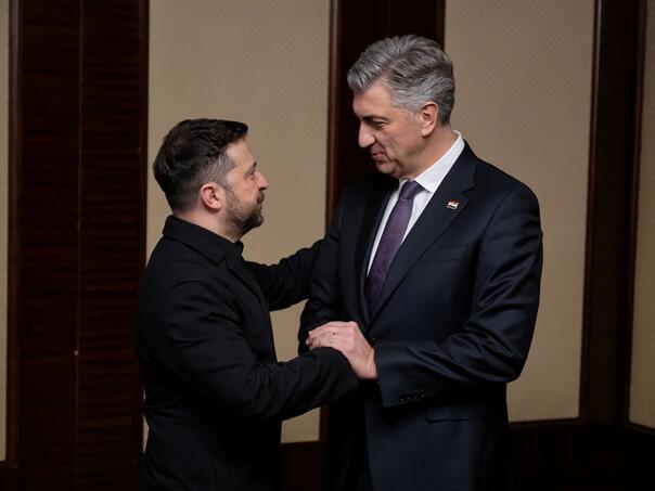 Plenković se sastao sa Zelenskim: Puna podrška Ukrajini