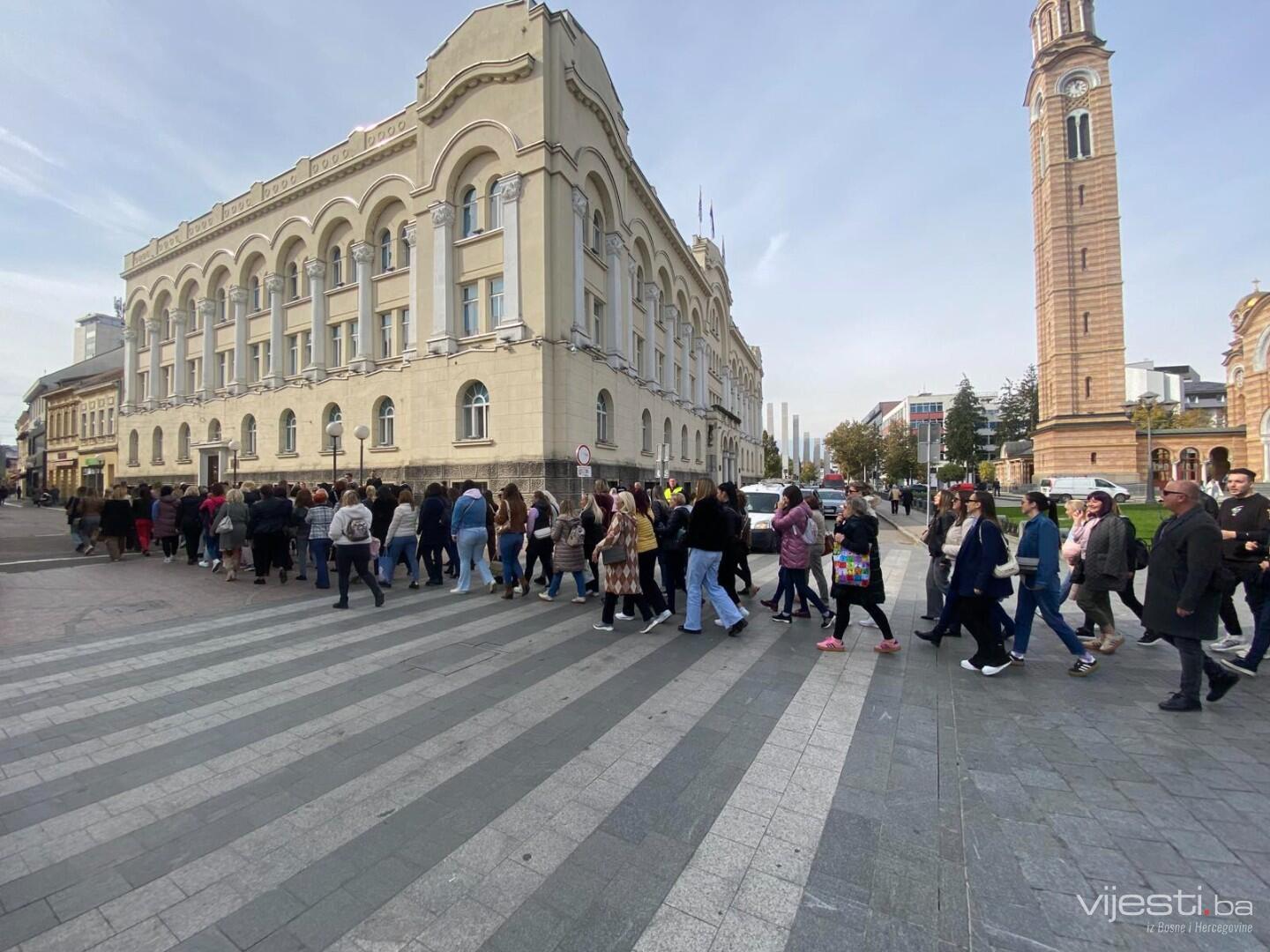 Počeo protest radnica i radnika banjalučkih vrtića: Traže kolektivni ugovor i povećanje plata