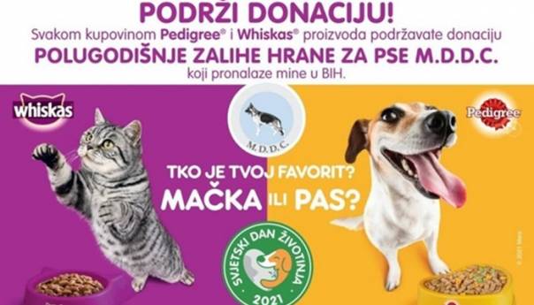 Podržite donaciju polugodišnje zalihe hrane za pse koji pronalaze mine u BiH
