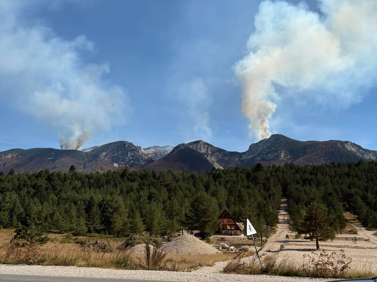 Pogled s Blidinja: Gust dim na Čvrsnici