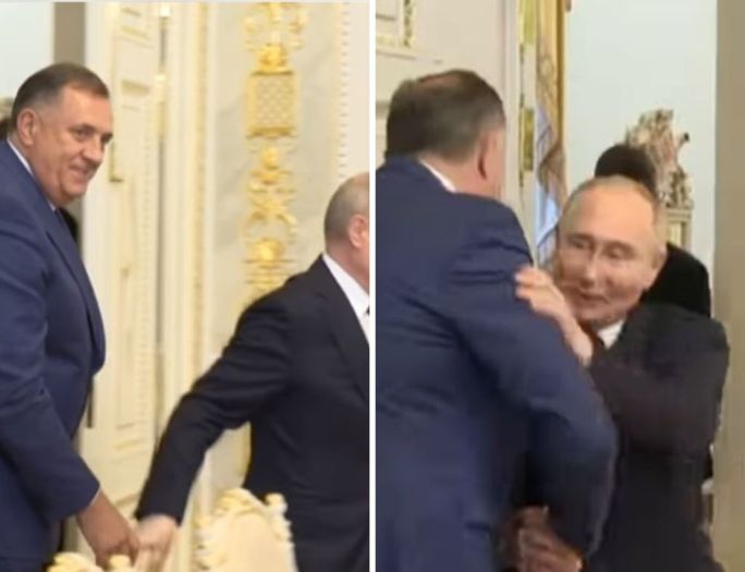 Pogledajte kako je Putin 'ispalio' Dodika: Predsjednik RS 'poljubio zrak'