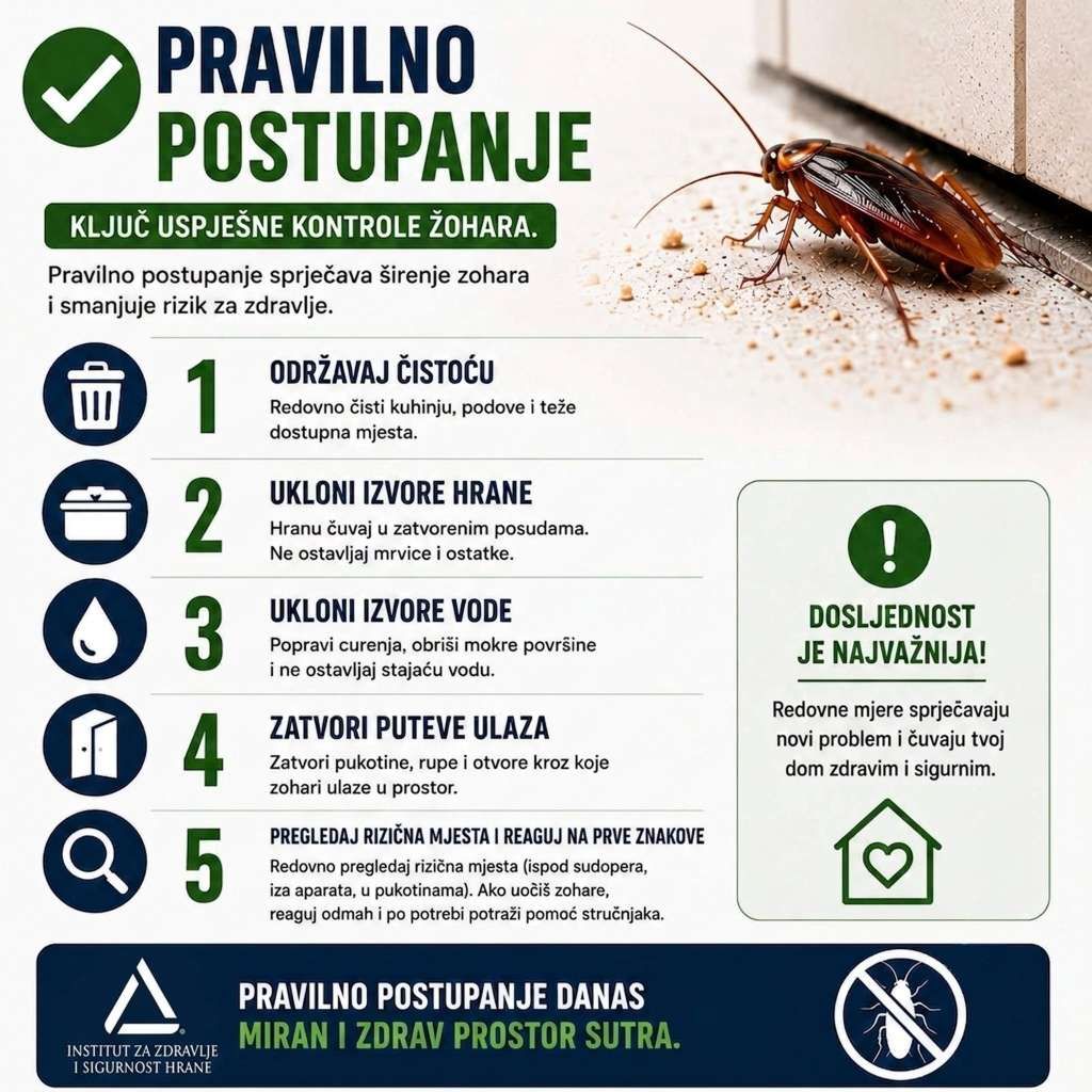 Pojava žohara u stanovima i zgradama može predstavljati ozbiljan zdravstveni rizik