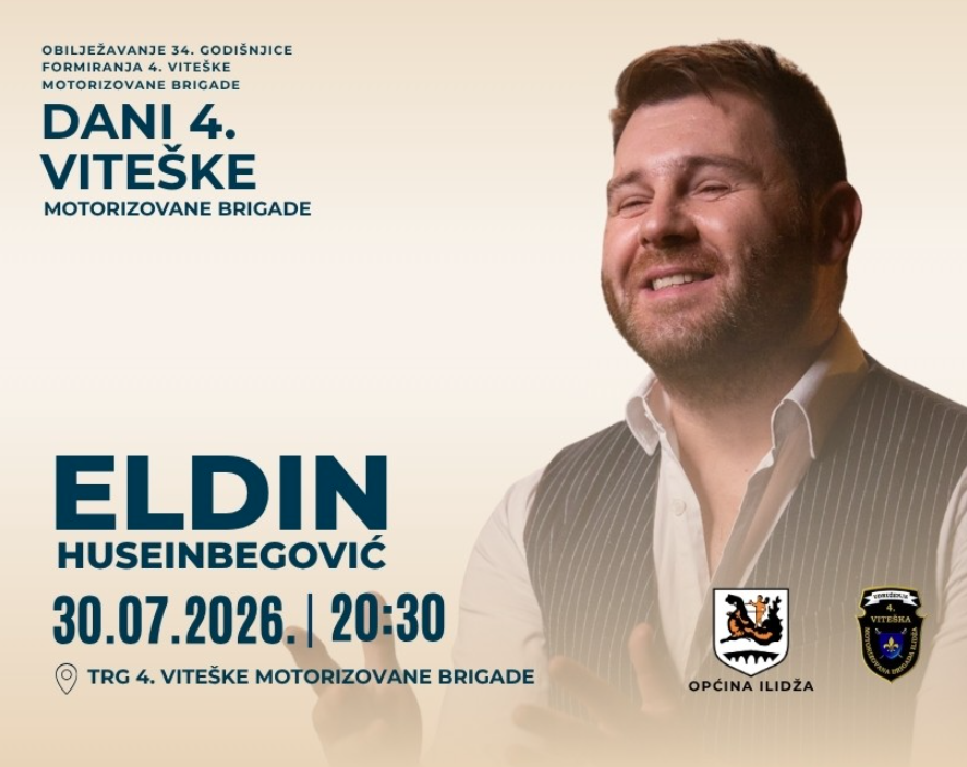 Pomjeren koncert Eldina Huseinbegovića na Ilidži