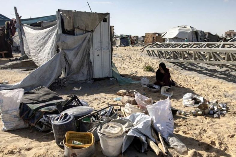 Poplavljeni izbjeglički šatori u Gazi: Šteta je ogromna