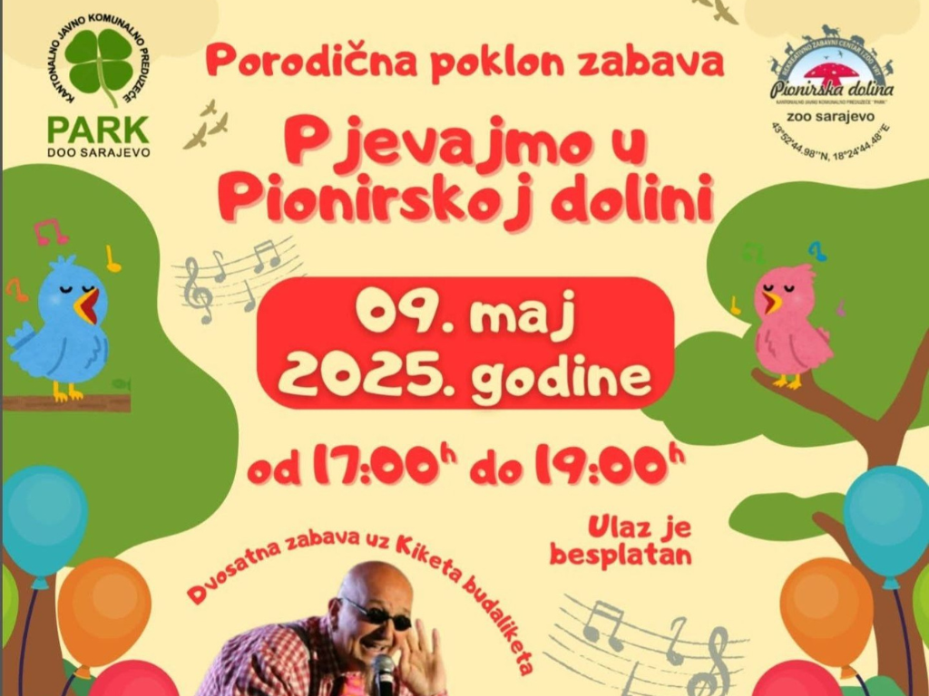 Porodična zabava u Pionirskoj dolini, ulaz besplatan