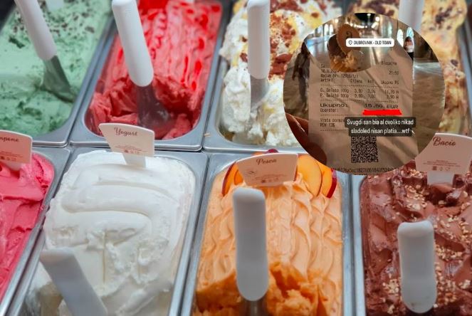 Posjetilac Dubrovnika šokiran cijenom sladoleda