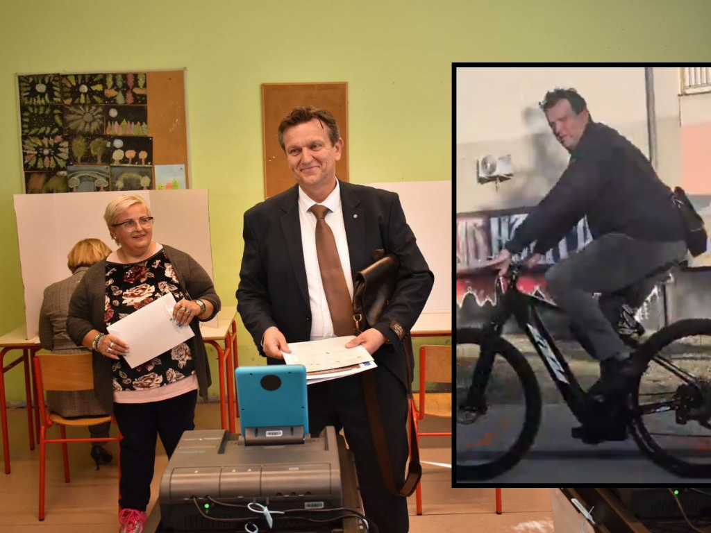 Postizborno jutro i Branko Blanuša na biciklu