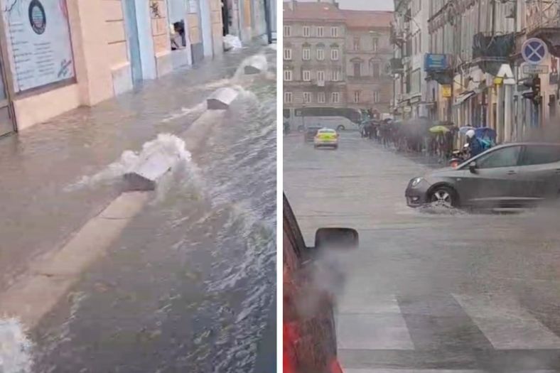 Potop u Rijeci: Ulice i objekti pod vodom