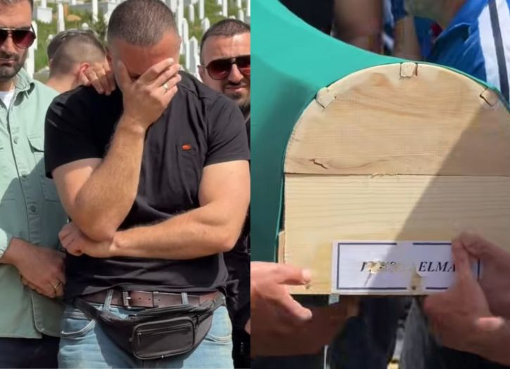 Potresne scene sa dženaze i ukopa ubijenoj Elmi