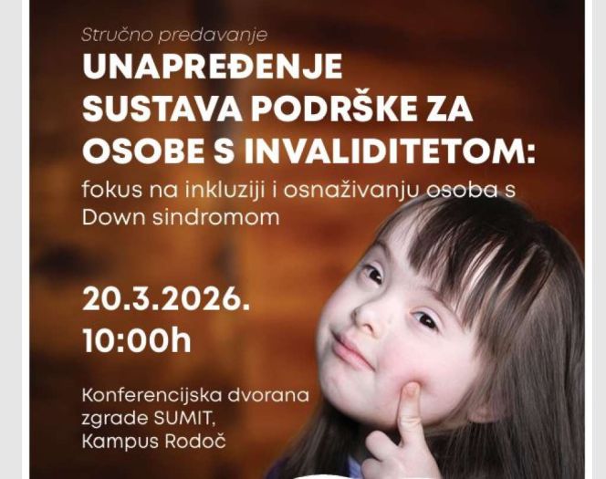 Predavanje o unaprjeđenju podrške osobama s Down sindromom u Mostaru