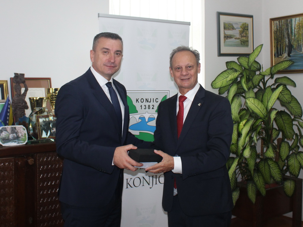 Predsjednik švicarskog Vijeća kantona u Konjicu, Ćatić predstavio razvojne planove grada