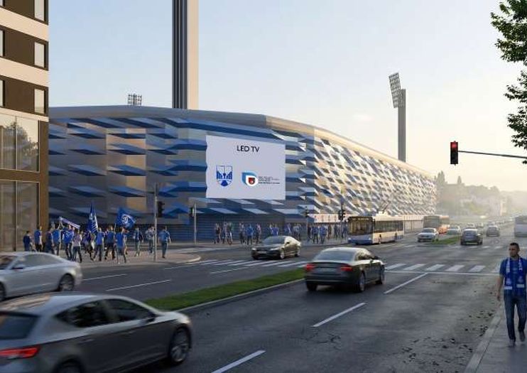 Predstavljen projekt nove fasade sjeverne tribine stadiona Grbavica