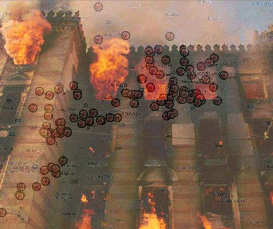 Predstavljena interaktivna mapa granatiranja Sarajeva u opsadi