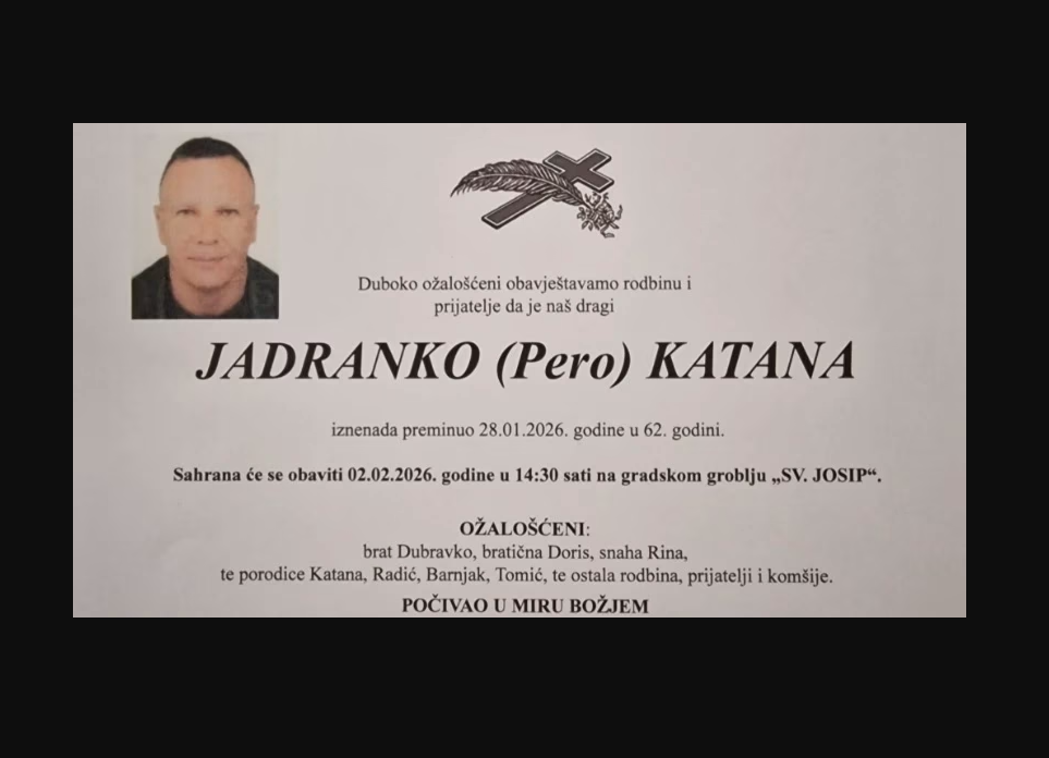 Preminuo poznati bh. novinar Jadranko Katana
