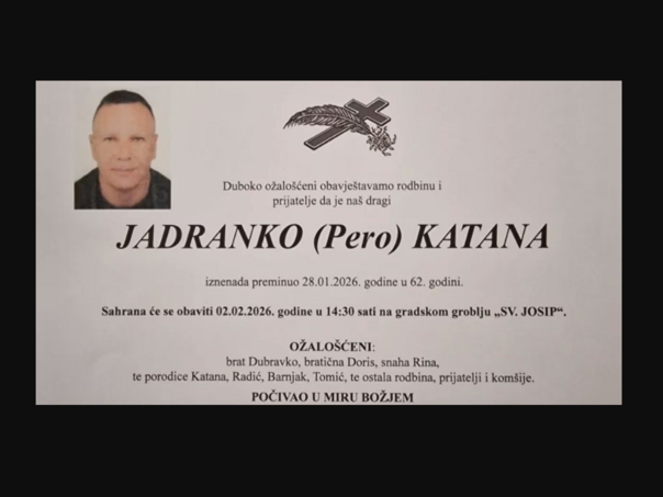 Preminuo poznati bh. novinar Jadranko Katana