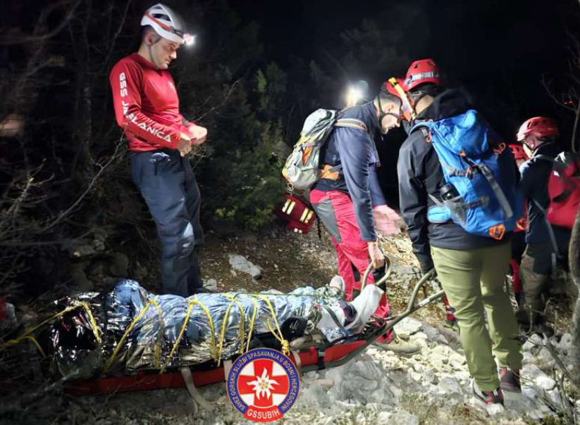 Pripadnici GSS-a spasili povrijeđenu žensku osobu na Čvrsnici
